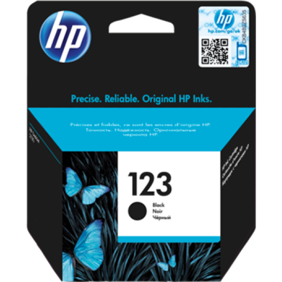 HP 123 BLACK ORIGINAL INK CARTRIDGE