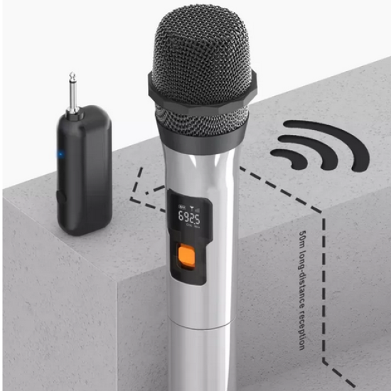  Wireless Single Microphone UHF Professional Handheld Mic Microphone for Party, Karaoke,  Meeting.