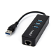 3-Port USB 3.0 Hub with Gigabit Ethernet Lan