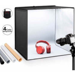 60cm Photo studio Box Box with Led Light 4 Background