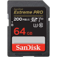 SanDisk 64GB Extreme PRO 200MB/s 4K SDXC UHS-I Memory Card For Camera SanDisk 64GB Extreme PRO 200MB/s 4K SDXC UHS-I Memory Card For Camera