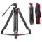 FVT-901G 79 Inch Heavy Duty Professional Camera Tripod Video Tripod with 360 Degree Fluid Head