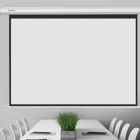 92 INCHES AUTOMATIC PROJECTOR SCREEN 92 X 92 INCHES