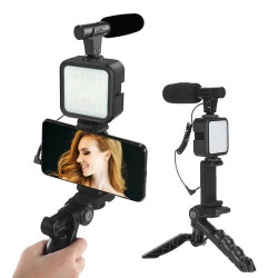 Handheld Stabilizer For Video Vloging, Tripod For Android & IOS Smartphone - Black Gimbal Handheld Stabilizer for Video Vlogging