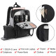 CADEN L5-3 Multifunction DSLR Camera Bag for Camera, Waterproof Anti Theft with 15.6 inch Laptop Compartment, USB Charging Port, Tripod Holder, Rain Cover, Inner Case
