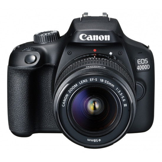 CANON EOS 4000D DSLR CAMERA AND EF-S 18-55 MM F/3.5-5.6 III LENS 18.0 MEGA PIXELS  