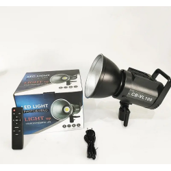 CB-VL100 100W Battery-Operated Bi-Colour Dimmable LED Video Light Outdoor Cob