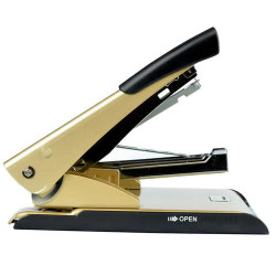 DELI 2 IN 1 STAPLER + 2 HOLE PUNCHING MACHINE NO 0361 SILVER