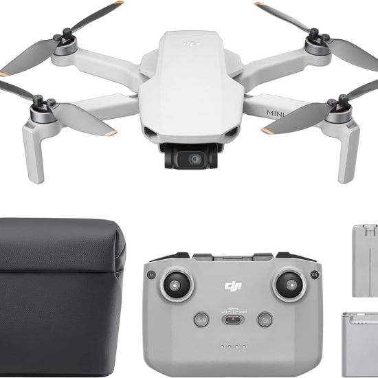  DJI Mini 4K Fly More Combo, Drone with 4K UHD Camera for Adults, Under 249 g, 3-Axis Gimbal Stabilization, 10km Video Transmission   