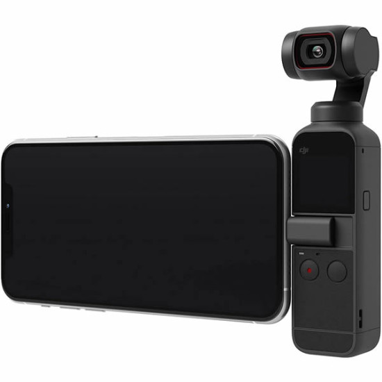 DJI Pocket 2 - Handheld 3-Axis Gimbal Stabilizer with 4K Camera, 1/1.7” CMOS, 64MP Photo, Pocket-Sized, ActiveTrack 3.0, Glamour Effects, YouTube TikTok Video Vlog, for Android and iPhone