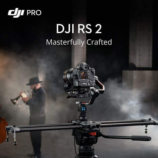 DJI Ronin RS 2 - 3-Axis Gimbal Stabilizer for DSLR and Mirrorless Cameras, Nikon, Sony, Panasonic, Canon, Fuji, 10lbs Tested Payload, 1.4” Full-Color Touchscreen, Carbon Fiber Construction, Black 