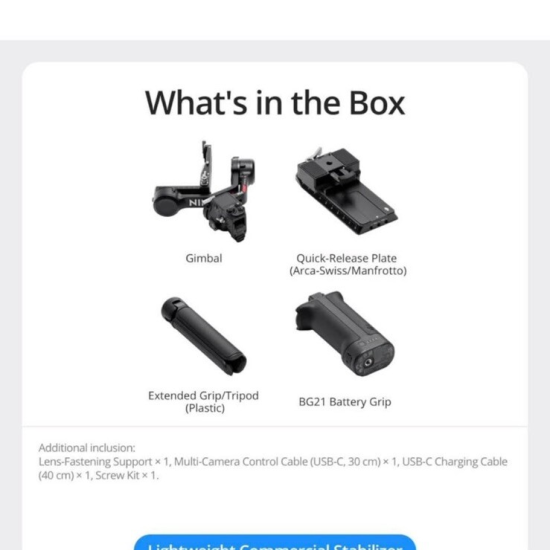 DJI RS 4 3-Axis Gimbal Stabilizer for Cameras - Black