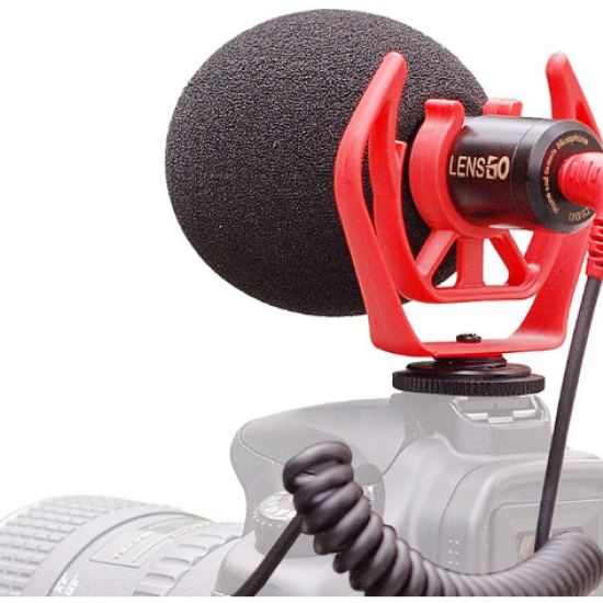 LENSGO LYM-DMM1 Directional Condenser Microphone For DSLR, SMARTPHONES & ACTION CAM