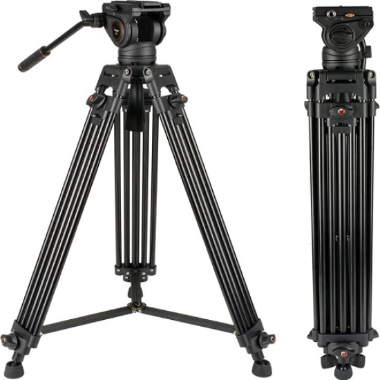 Triopo DV965 Professional Heavy Duty Aluminum Twin Tube Tripod