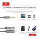 Earphone audio cable two in one 3.5mm male to female microphone adapter cable one in two flat audio cable