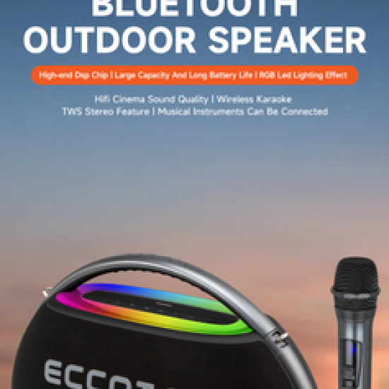 Eccotae Tk-166 IPX6 Portable Wireless Speaker