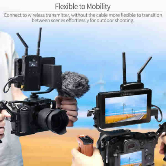 Feelworld F5 Pro V2 5.5 Inch Touch Screen 3D LUT DSLR Camera Field Monitor with F970 External Kit