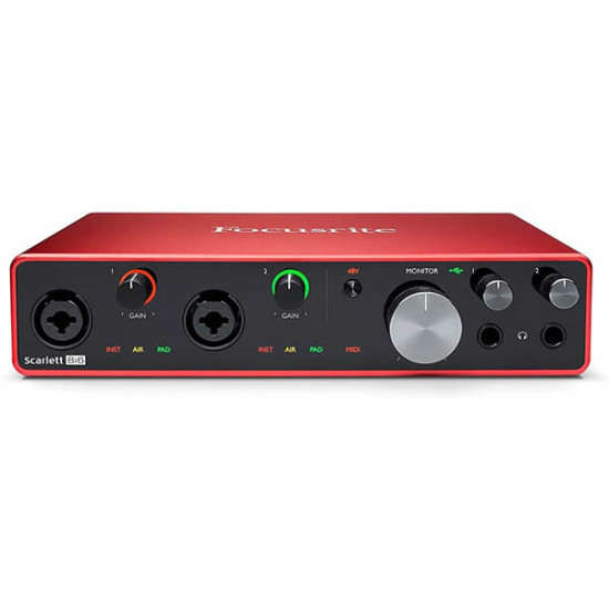 Focusrite Scarlett 8i6 3rd Gen USB Audio Interface, for Producers, Musicians, Bands, Content Creators — High-Fidelity, Studio Quality Recording, and All the Software You Need to Record