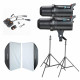 Godox DE300-D 3Pcs 300WS Studio Photo Strobe Flash Light Kit 