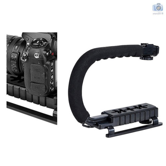 U grip Handheld Professional Video Steady cam - Flash Bracket Holder Video Handheld Stabilizer 