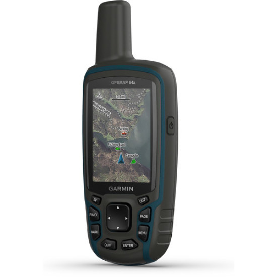 Garmin GPSMAP 64x, Handheld GPS, Preloaded with TopoActive Maps