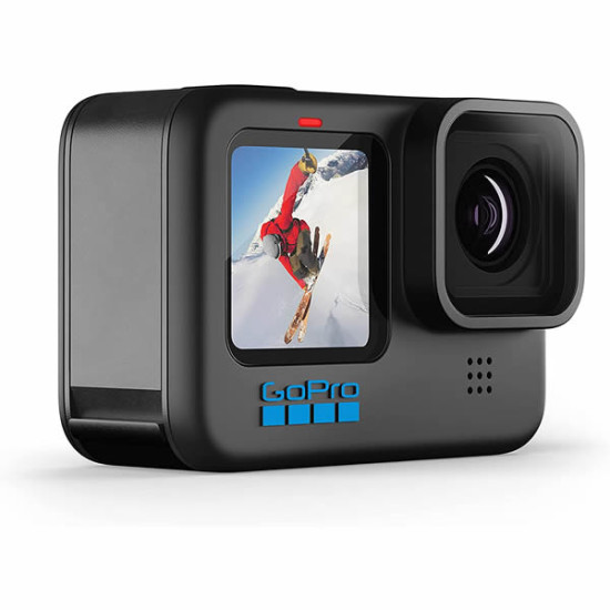 GoPro HERO10- Waterproof Action Camera with Front LCD and Touch Rear Screens, 5.3K60 Ultra HD Video, 23MP Photos, 1080p Live Streaming, Webcam, Stabilization
