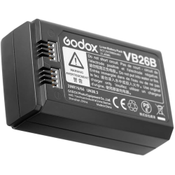 Godox VB26 VB26A 7.2V 2600MAh Battery for Godox V1 C/N/S/F/O/P Round Flash and Godox V860iii S/N/C/F/O/P Flash V850III AD100Pro