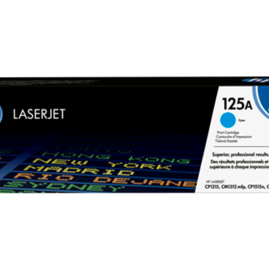 HP 125A CYAN ORIGINAL LASERJET TONER CARTRIDGE(CB541A)