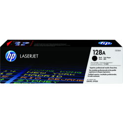HP 128A BLACK ORIGINAL LASERJET TONER CARTRIDGE, CE320A