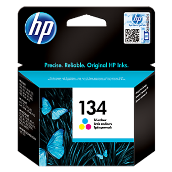 HP 134 TRI-COLOR ORIGINAL INK CARTRIDGE(C9363HE) 