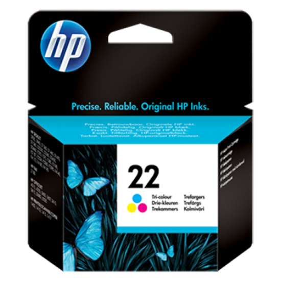 HP 22 TRI-COLOR ORIGINAL INK CARTRIDGE(C9352AE) 