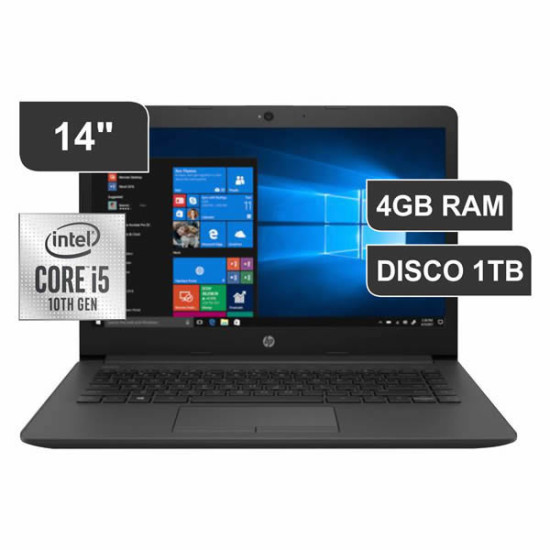 HP 240 G7 Notebook PC Intel Core i5-1005G1 4 GB RAM 1 TB HDD, Windows 10 Home 64 Bit