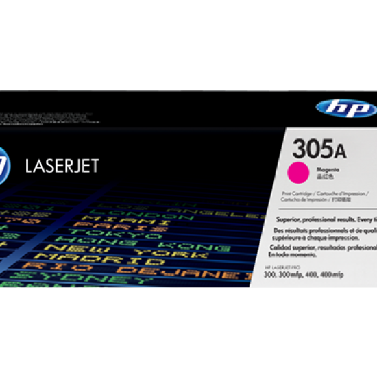 HP 305A MAGENTA ORIGINAL LASERJET TONER CARTRIDGE, CE413A