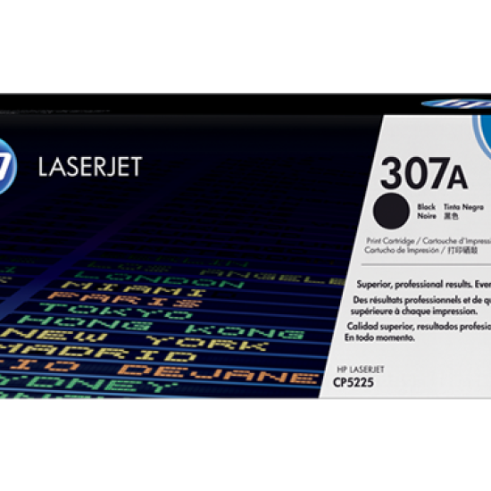 HP 307A BLACK ORIGINAL LASERJET TONER CARTRIDGE, CE740A