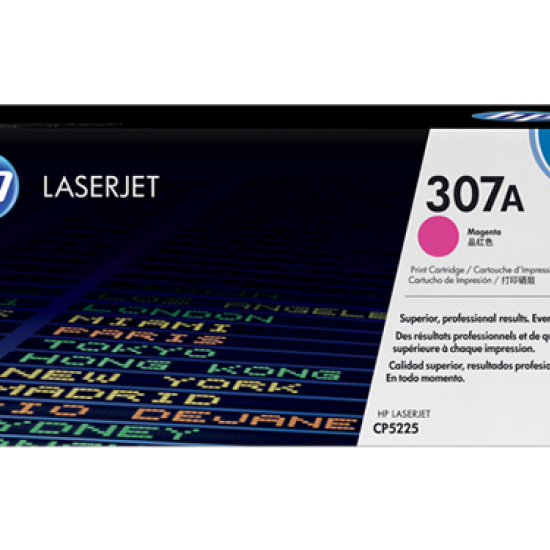 HP 307A MAGENTA ORIGINAL LASERJET TONER CARTRIDGE, CE743A