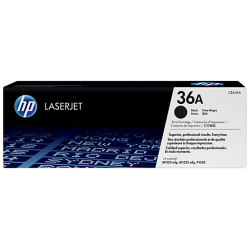 HP 36A BLACK ORIGINAL LASERJET TONER CARTRIDGE(CB436A)