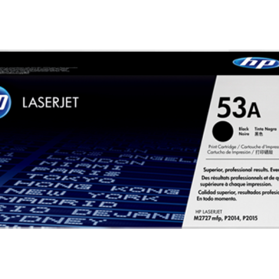 HP 53A BLACK ORIGINAL LASERJET TONER CARTRIDGE(Q7553A)