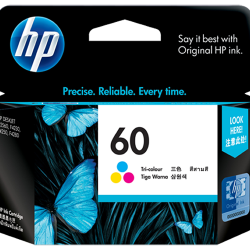 HP 60 TRI-COLOR ORIGINAL INK CARTRIDGE