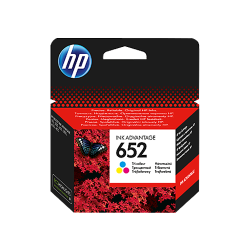 HP 652 TRI-COLOR ORIGINAL INK ADVANTAGE CARTRIDGE(F6V24AE) 