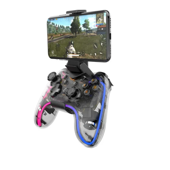 Havit Gamenote G180BT wireless Transparent RGB Gamepad For Both Phone And PC