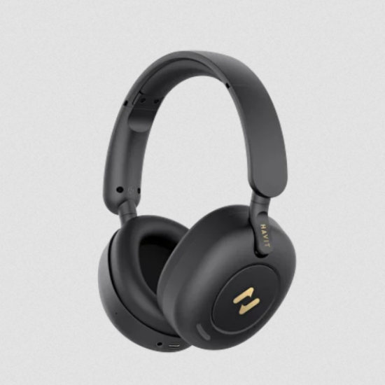 Havit H655BT Pro Hybrid Active Noise Cancellation Wireless Headphones, 