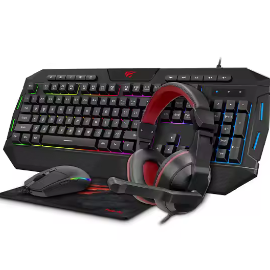 Gamenote KB501CM Gaming Keyboard, Mouse, Headphone and Mouse Pad