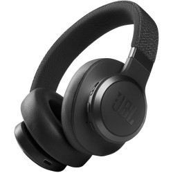 JBL Live 660NC - Wireless Over-Ear Noise Cancelling Headphones with Long Lasting Battery and Voice Assistant - Black, Medium Style:Headphones