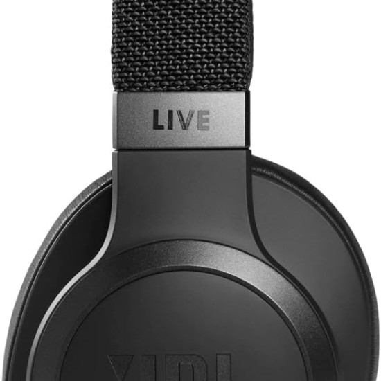 JBL Live 660NC - Wireless Over-Ear Noise Cancelling Headphones with Long Lasting Battery and Voice Assistant - Black, Medium Style:Headphones