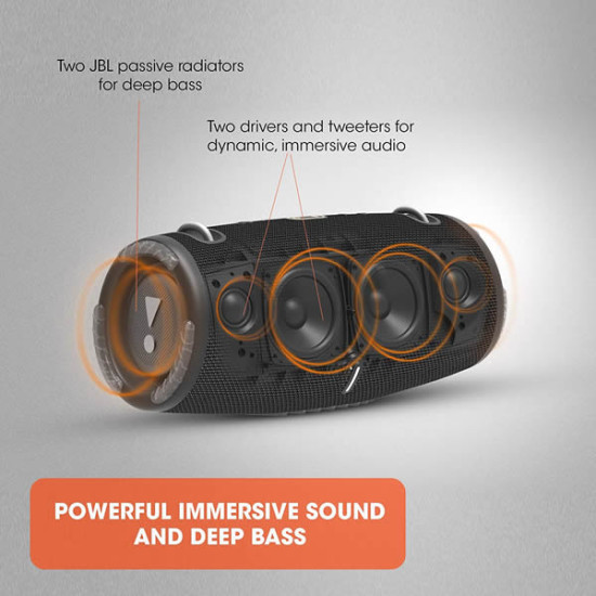 JBL Xtreme 3 - Portable Bluetooth Speaker, Powerful Sound and Deep Bass, IP67 Waterproof, 15 Hours of Playtime, Powerbank, JBL PartyBoost for Multi-speaker Pairing
