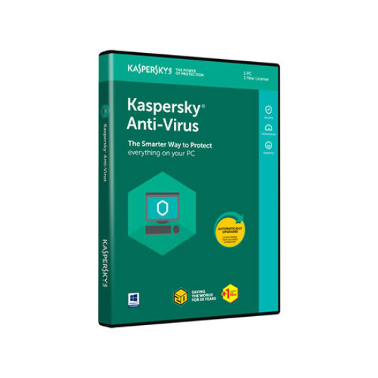 KASPERSKY ANTIVIRUS 1 USER +1licence for free