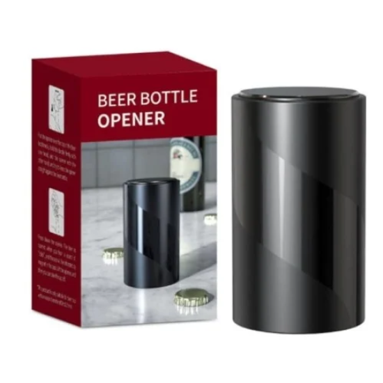 Beer Bottle Opener With Magnetic Cap Catcher