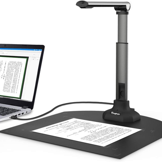 Kinghun KC6A07 Book & Document Camera, 8MP High Definition Portable Book Document Scanner