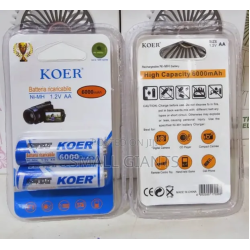 Koer AA 6000MAH Rechargeable Battery