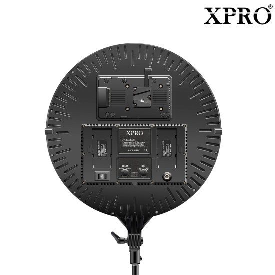 XPRO LED-XP700 LED Bi-Color Studio Round Lighting, Ultra Thin Studio Edge Flapjack Light,  70W Dimmable Portrait Light with AC Adapter  Battery/Light Stand Not Included